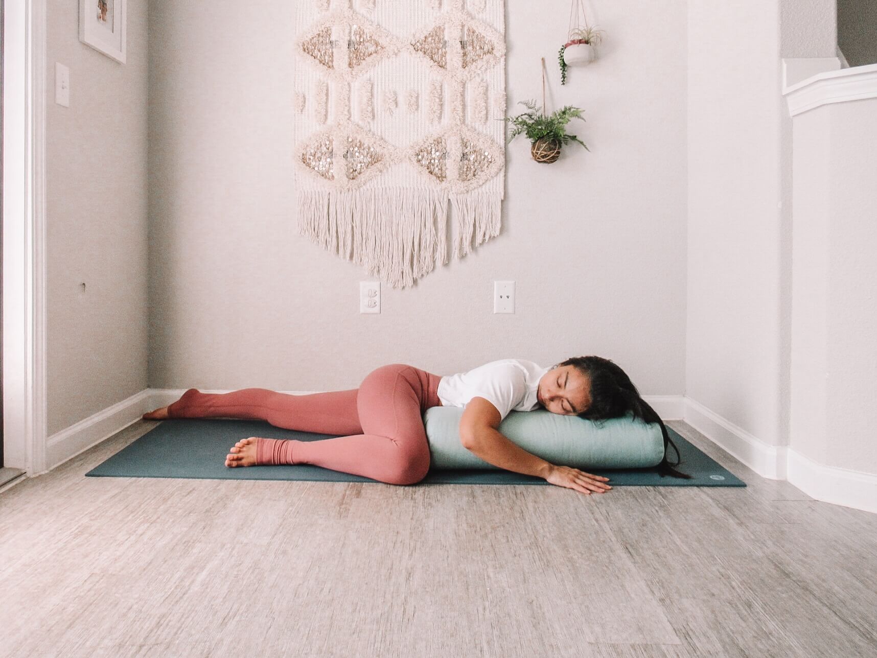 Featured Restorative Pose: Supported Pigeon Pose - Yoga for Times of Change  | Restorative yoga poses, Restorative yin yoga, Pigeon pose yoga