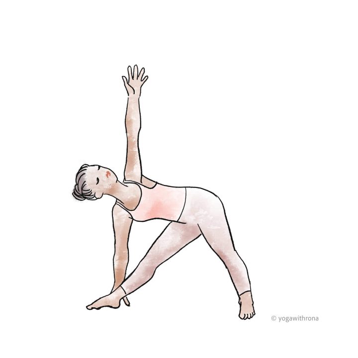 What Is Trikonasana Yoga (Triangle Pose) Benefits And Steps